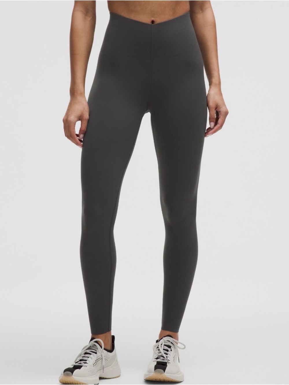 High-Waisted Charcoal Leggings - Women